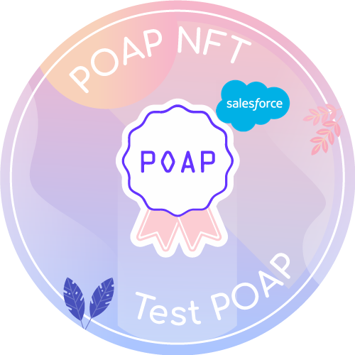 POAP TEST - Salesforce August hackathon test integration  POAP image
