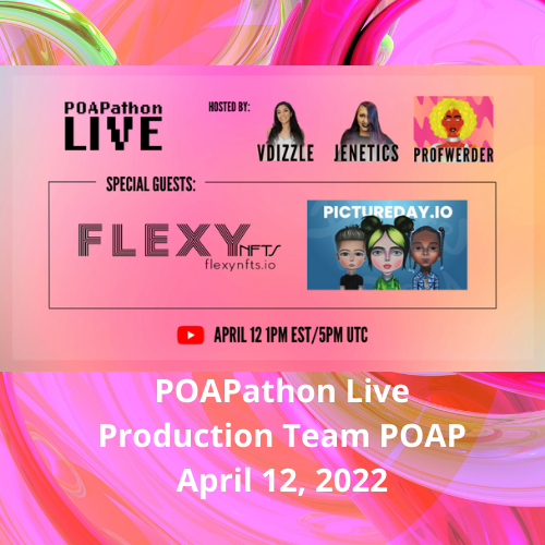 POAPathon Live Ep8 April 12 production POAP! POAP image