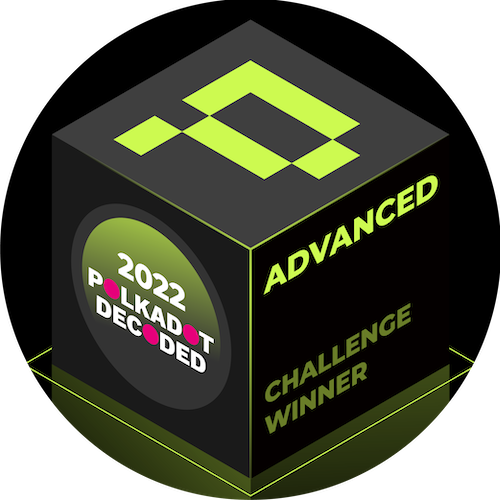 Polkadot Decoded 2022 Phala Workshop Advanced Challenge Winner POAP image