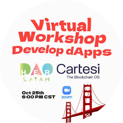 Power Nights: Learn to develop a dApp with H.E.R. DAO LATAM and Cartesi POAP image