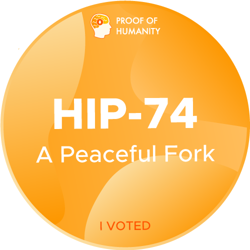 Proof of Humanity Call- A Peaceful Fork POAP image