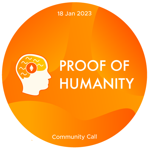 Proof of Humanity Community Call JanWeek3 POAP image