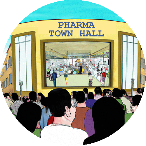 Public Viewing of the Global Bayer Pharma  Town Hall POAP image
