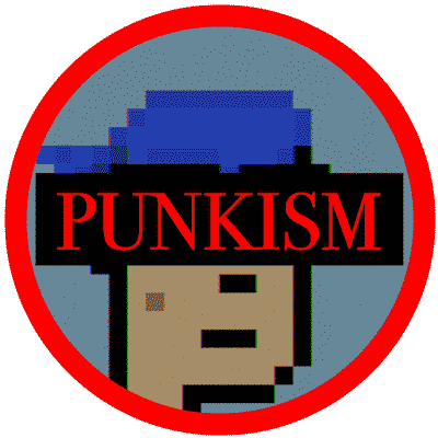 PUNKISM VIP preview : Declaration of New Art Trends. Crypto Punks Solo Exhibition at  Iham NFT Gallery Paris. POAP image