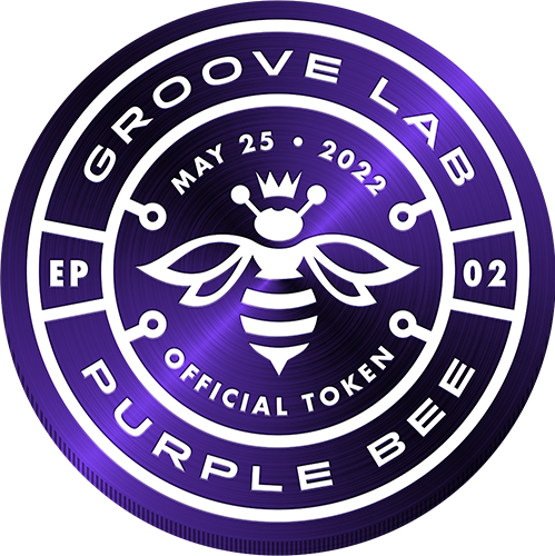 PURPLE BEE • Groove Lab 02 POAP image