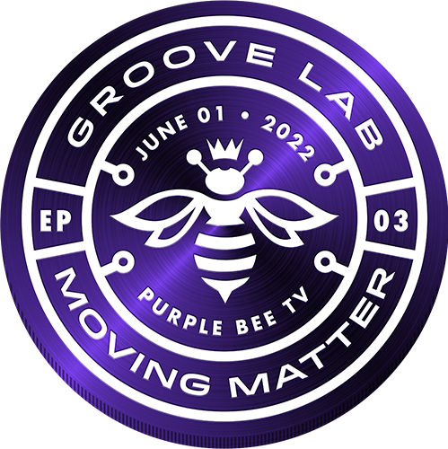 PURPLE BEE • Groove Lab 03 - MOVING MATTER POAP image