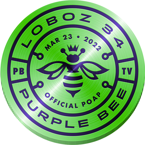 PURPLE BEE • LØBØZ 34 POAP image