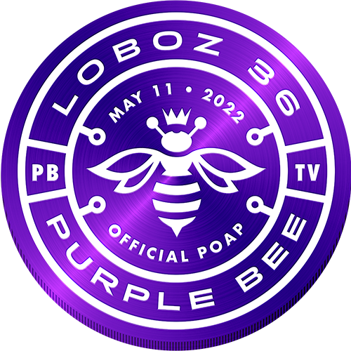 PURPLE BEE • LØBØZ 36 POAP image