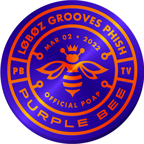 PURPLE BEE • LØBØZ Grooves Phish • Mockingbird Foundation Fundraiser POAP image