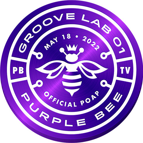 PURPLE BEE • Wednesday Groove Lab 01 POAP image