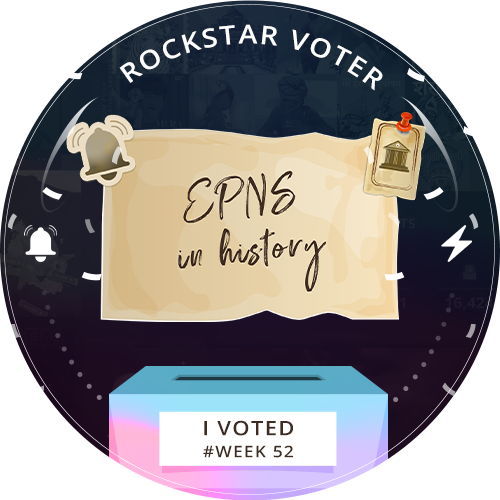 Push Governance Proposal Vote - Week #52 $ROCKSTAR of EPNS - Nominations (Theme - EPNS in History) POAP image