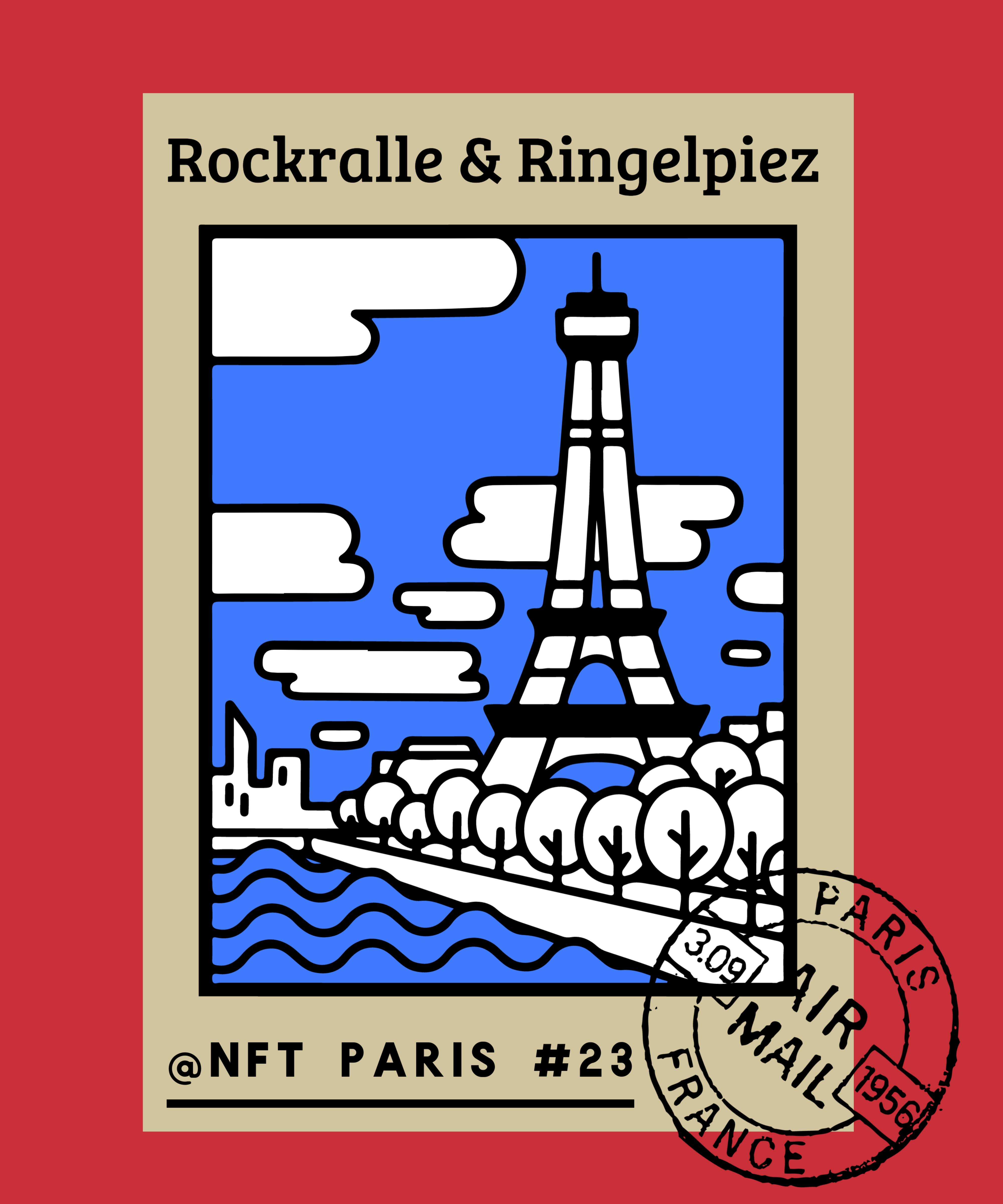 Rockralle & Ringelpiez @NFT Paris23 POAP image