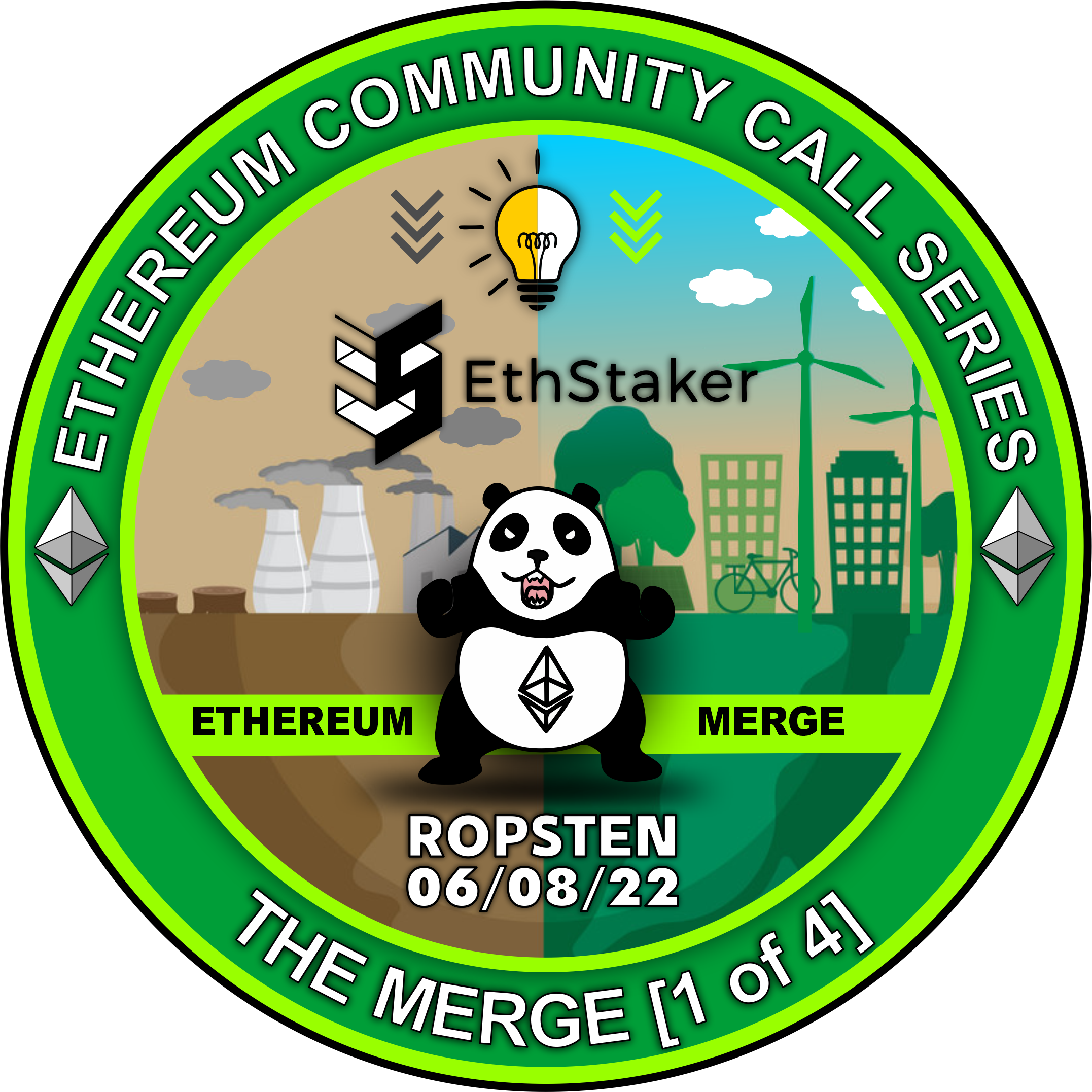 Ropsten Testnet Merge Protocol Supporter zoomed in.