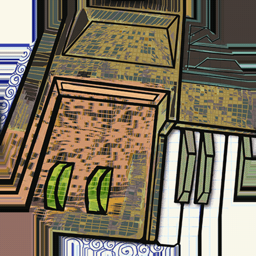 "Sampler Sketchbook" Joel Barber @artdamaged IRL art show opening event POAP image