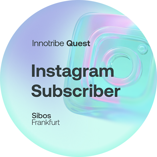 Sibos 25 - Exploration route - Instagram subscriber POAP image