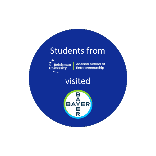 Students from the Adelson School of Entrepreneurship visiting Bayer POAP image