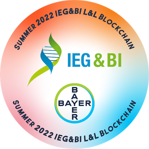 Summer 2022 Bayer Integrated Evidence Generation & Business Innovation Lunch & Learn Blockchain Meetup POAP image