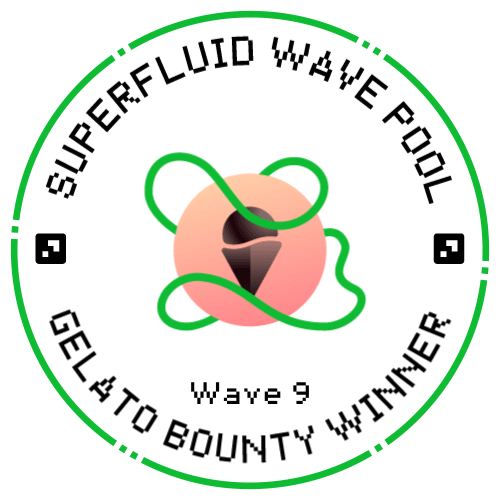 Superfluid Wave Pool #9: Gelato Bounty Winner POAP image