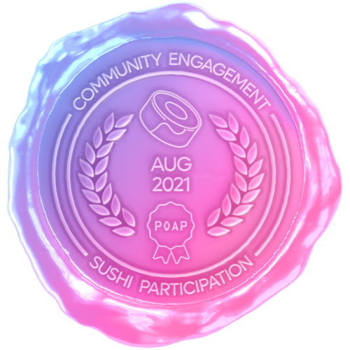 SushiSwap Engagement - August  '21 POAP image