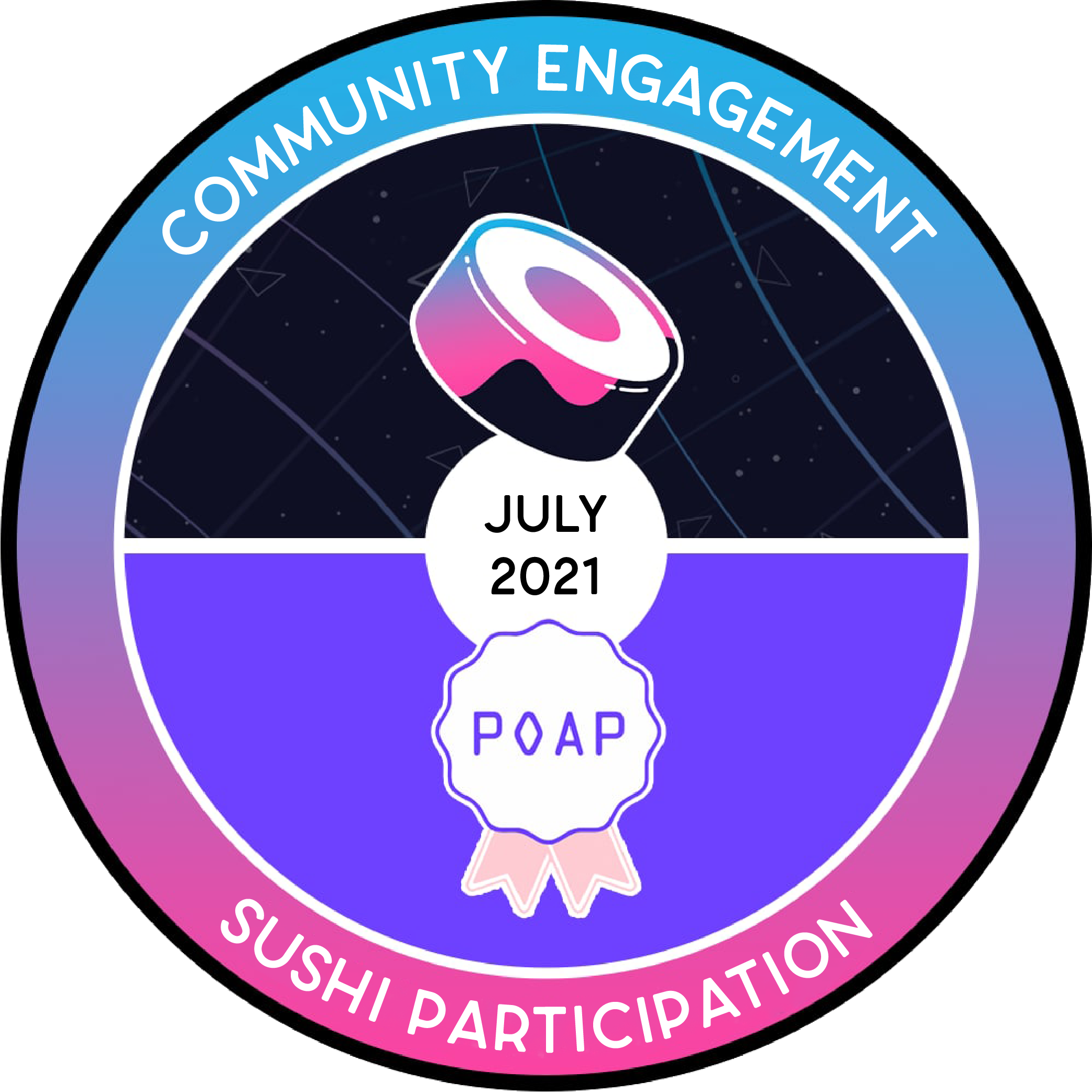SushiSwap Engagement - July '21 POAP image