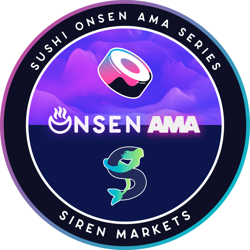 SushiSwap Onsen AMA - Siren Markets POAP image
