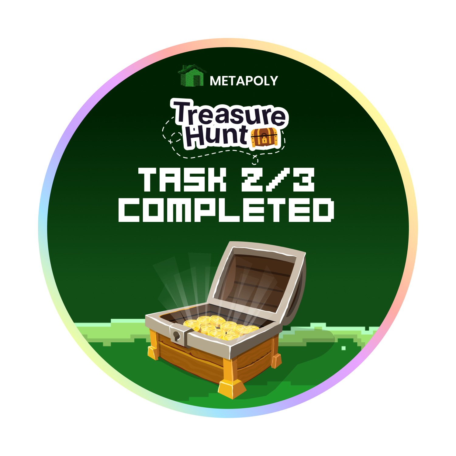 Task 2 of Metapoly's Treasure Hunt in The SandBox POAP image
