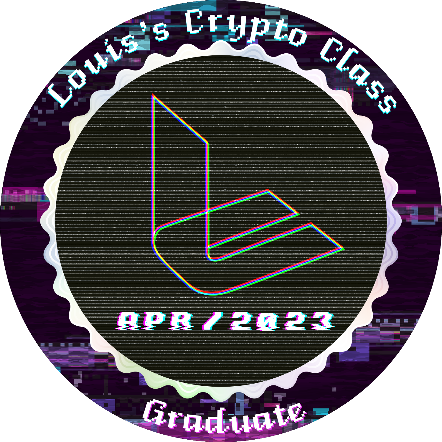 The 19th batch of advanced crypto class graduates - 2023 POAP image