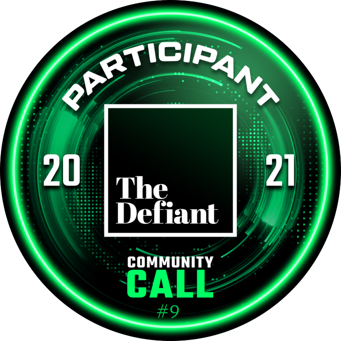 The Defiant - Community Call #9 POAP image