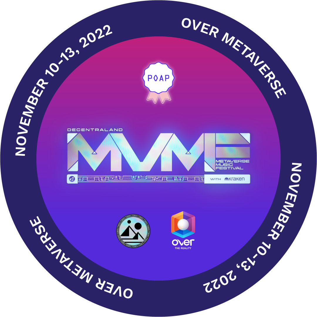 The largest cross-metaverse Music Festival. POAP image