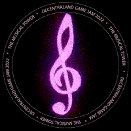 The Musical Tower  (2022 Decentraland Game Jam) POAP image