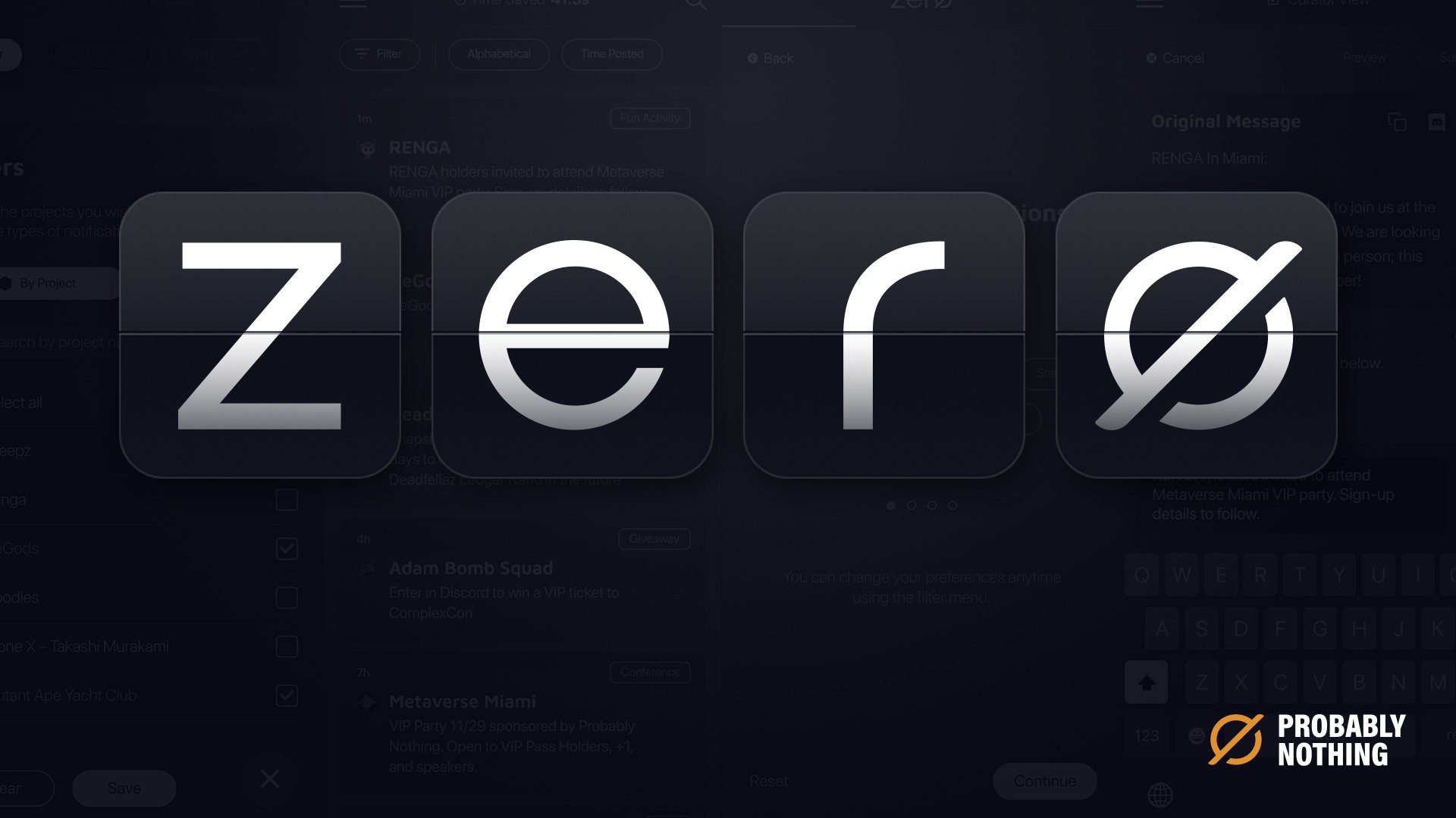 The MVP Launch of Zerø by Probably Nothing at ETH Denver POAP image