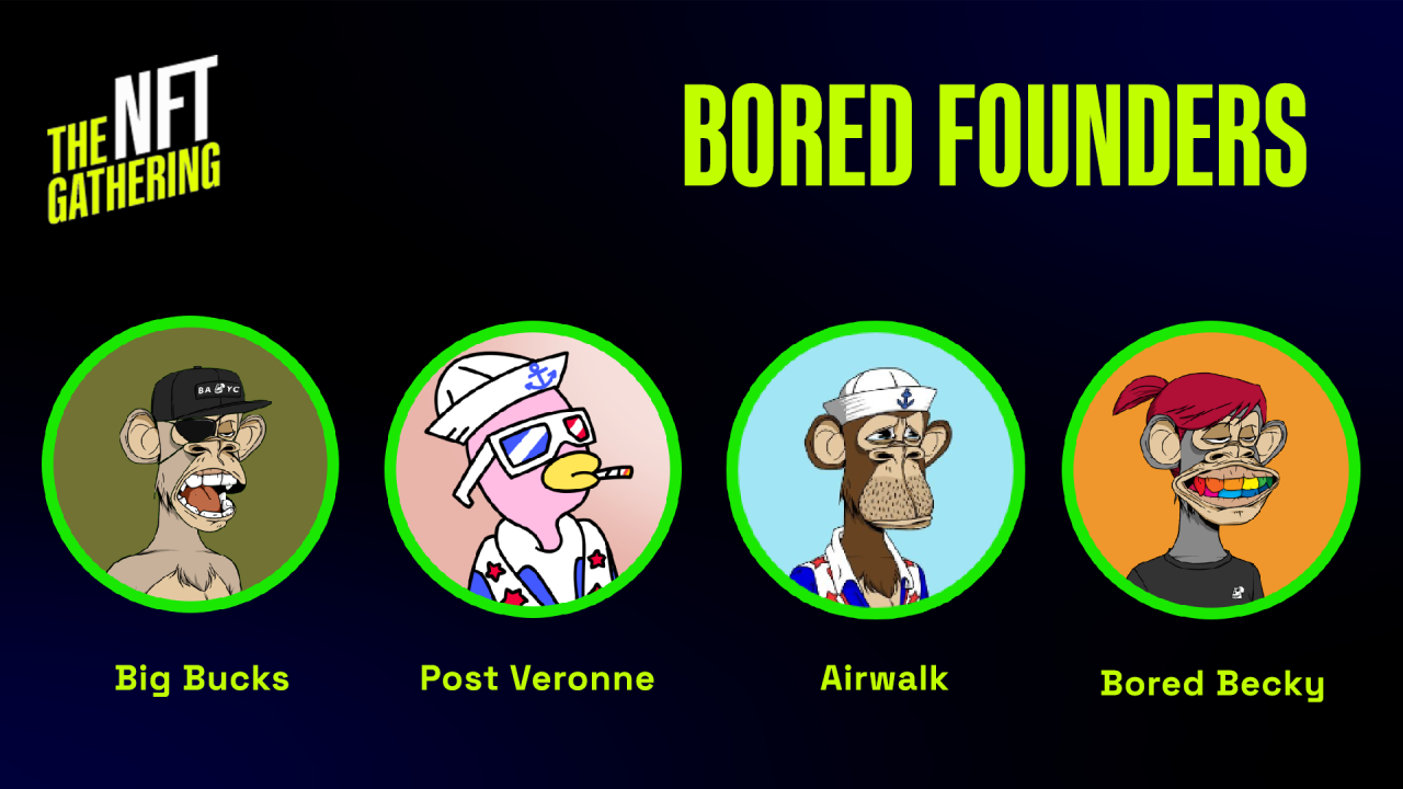The NFT Gathering - Bored Founders. POAP image