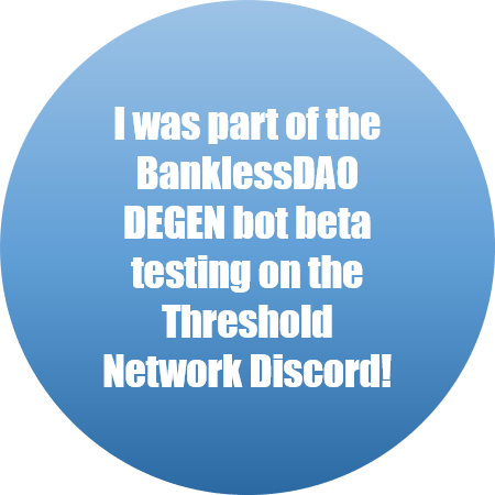 Threshold Network DEGEN bot trials POAP image