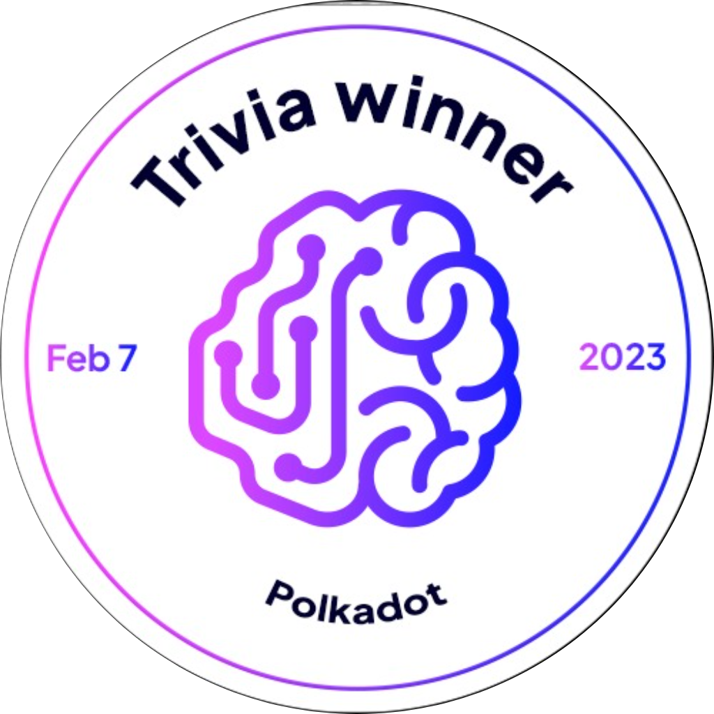 Trivia Winner - Polkadot POAP image