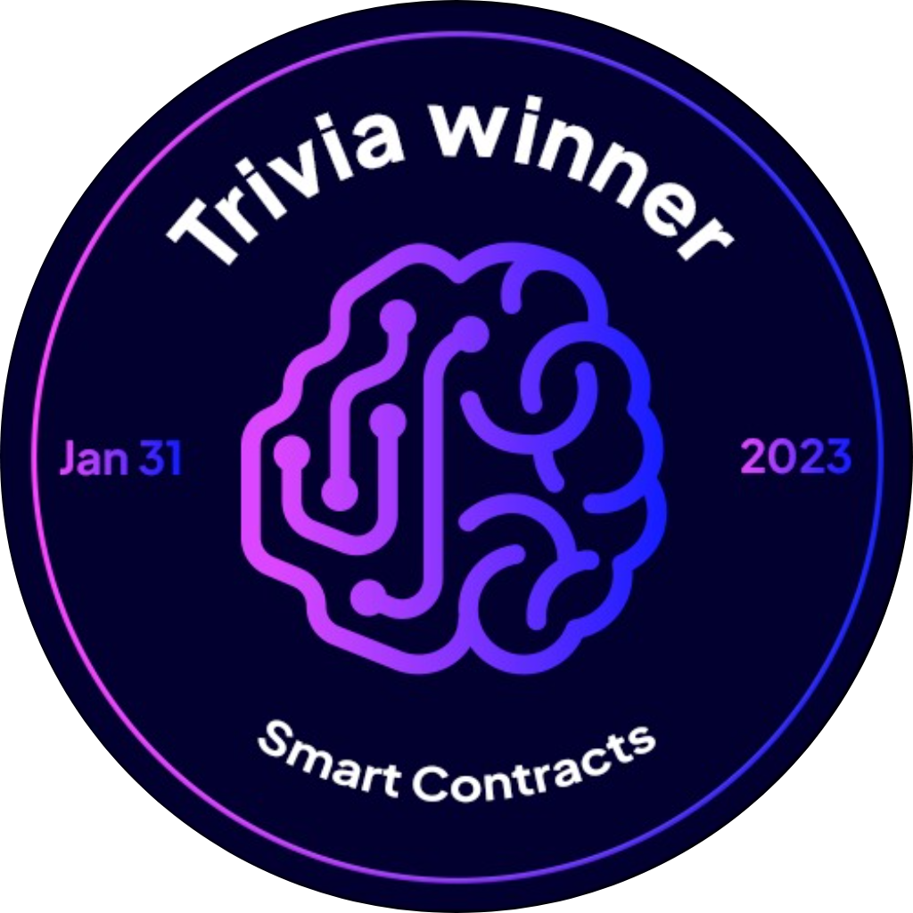 Trivia winner - Smart Contracts POAP image
