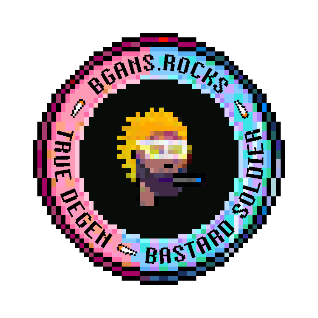 True Degen Tier 🗡: Bastard Gan Punk's Background Removal  POAP image