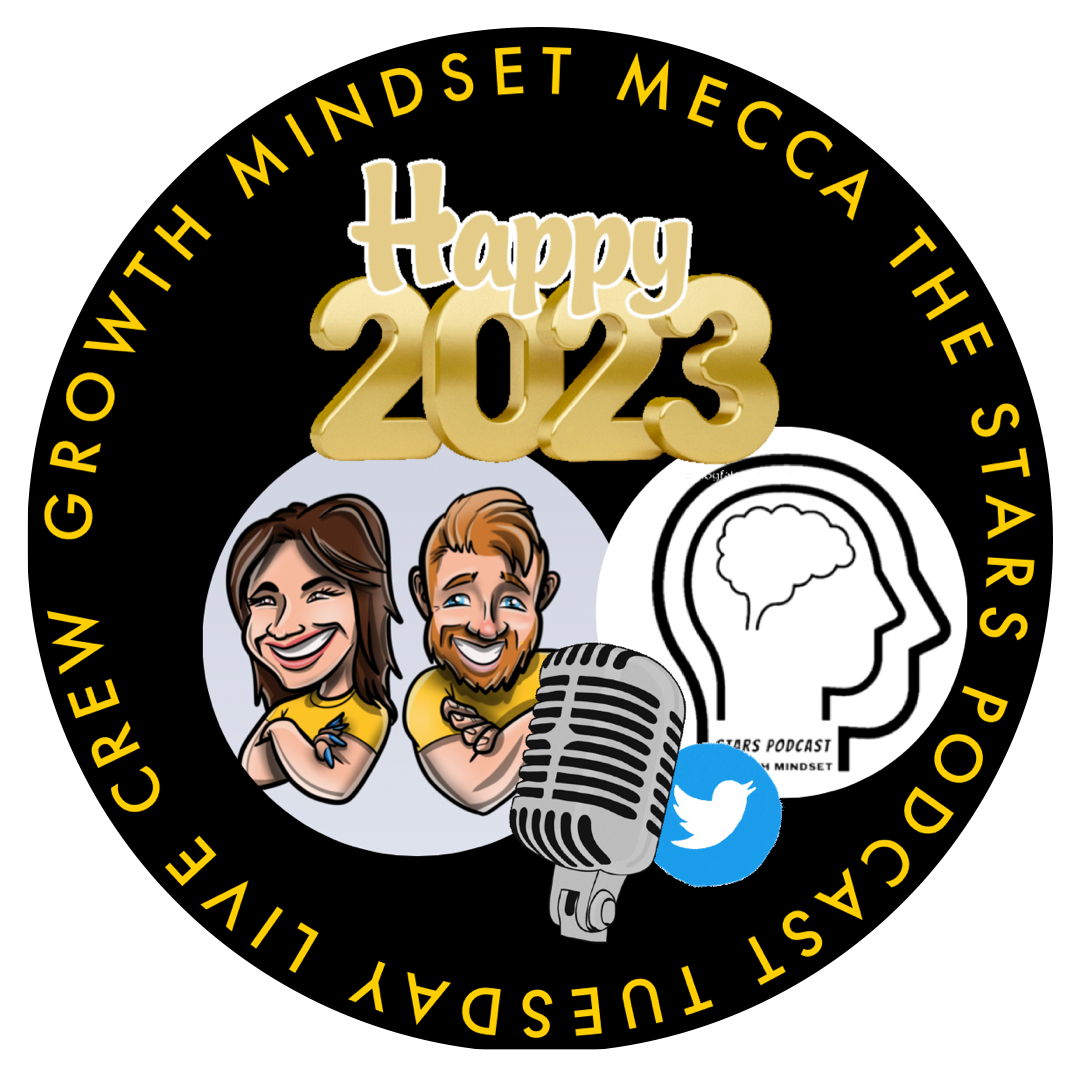 Tuesday Live Crew with The Stars Podcast: Growth Mindset Mecca 1-3-2023 #RUGRADIO POAP image