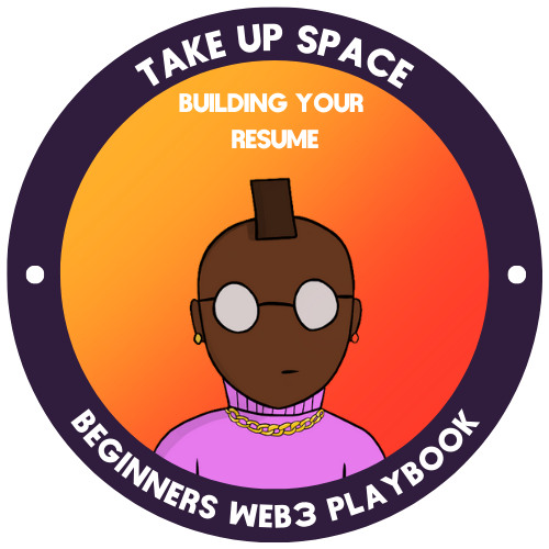 TUS Beginners Web3 Playbook - Building Your Resume POAP image