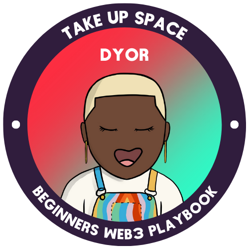 TUS Beginners Web3 Playbook - DYOR Session POAP image