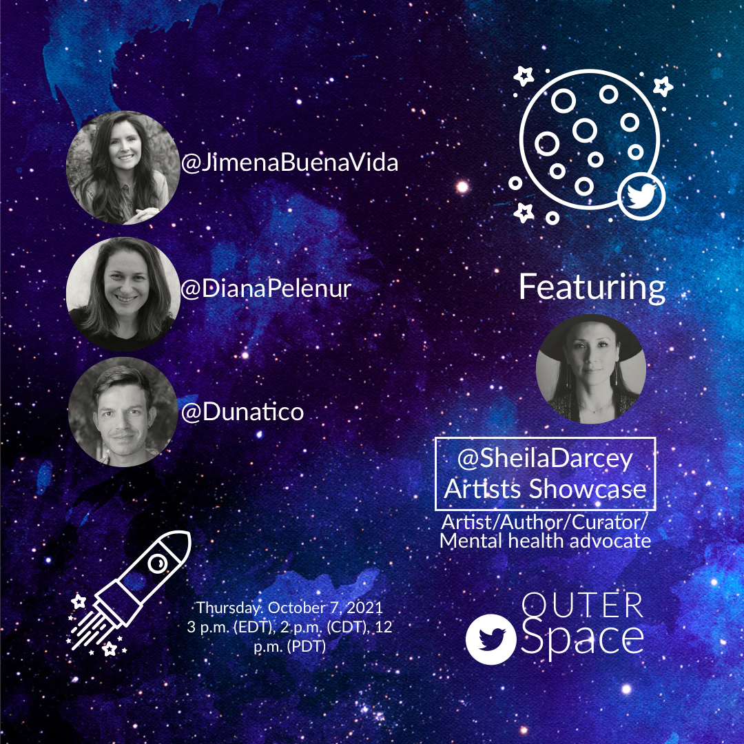 Tw Outer Space Series (Art/Mental Health/Social Impact) with @SheilaDarcey drop image