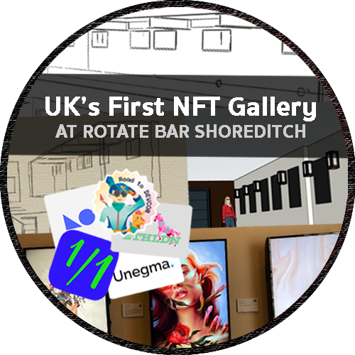 UK's First NFT Gallery at Rotate Bar Shoreditch London POAP image