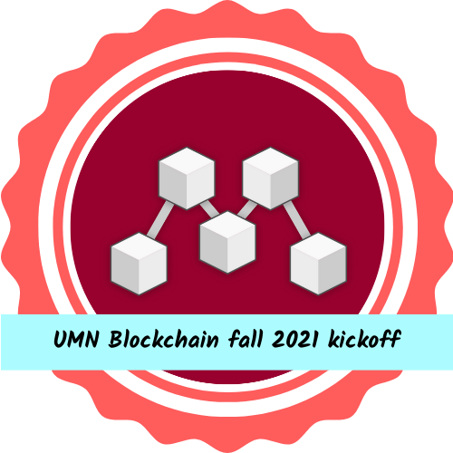 UMN Blockchain Club Fall 2021 Kickoff POAP image