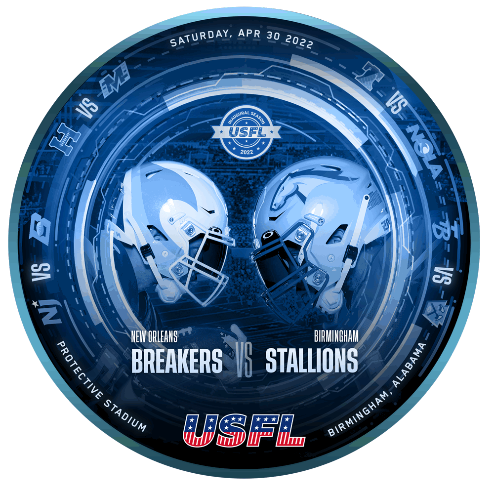 USFL - Game 10 - Birmingham Stallions vs New Orleans Breakers POAP image