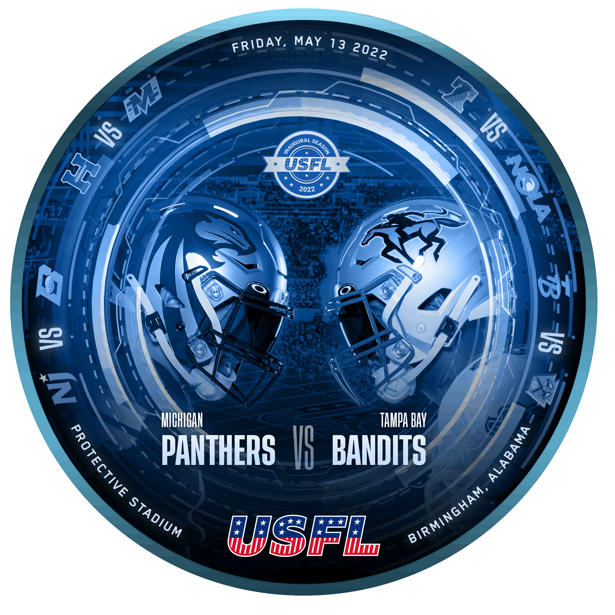 USFL - Game 17 - Michigan Panthers vs Tampa Bay Pandits POAP image