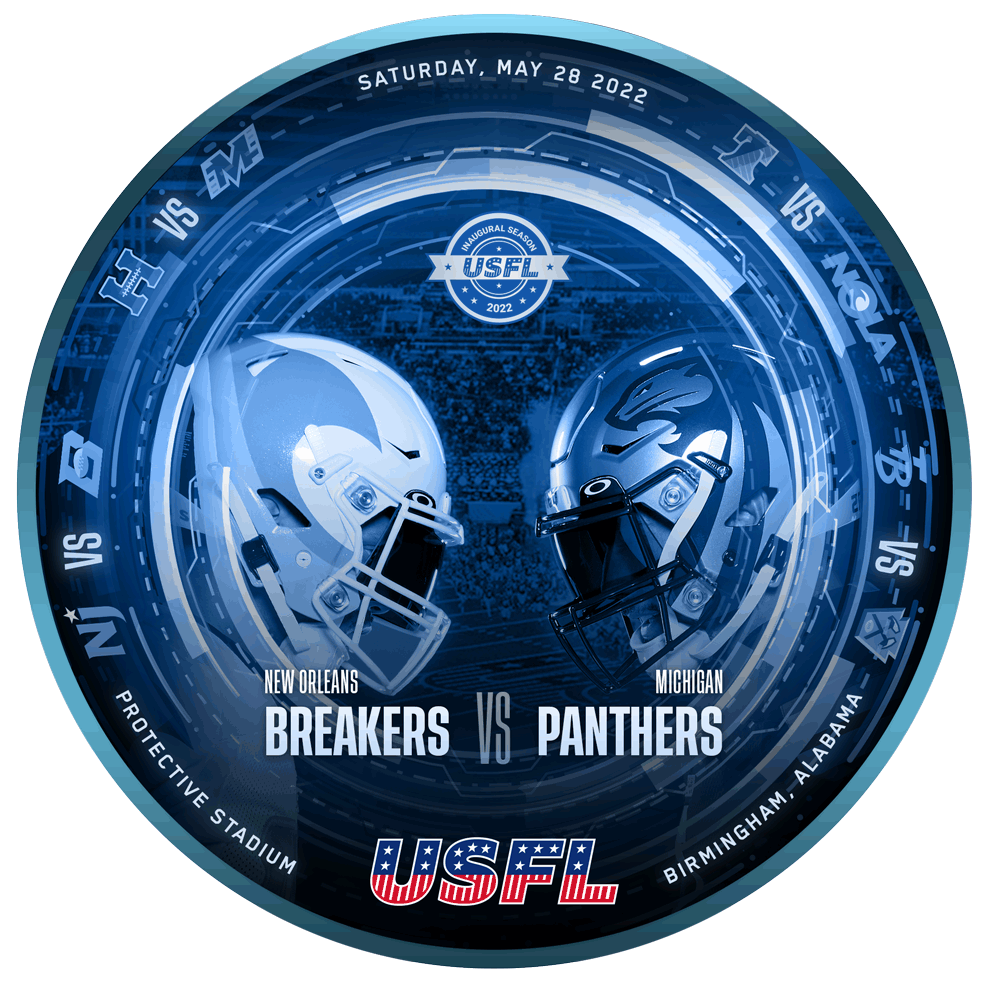 USFL - Game 26 - New Orleans Breakers vs Michigan Panthers POAP image