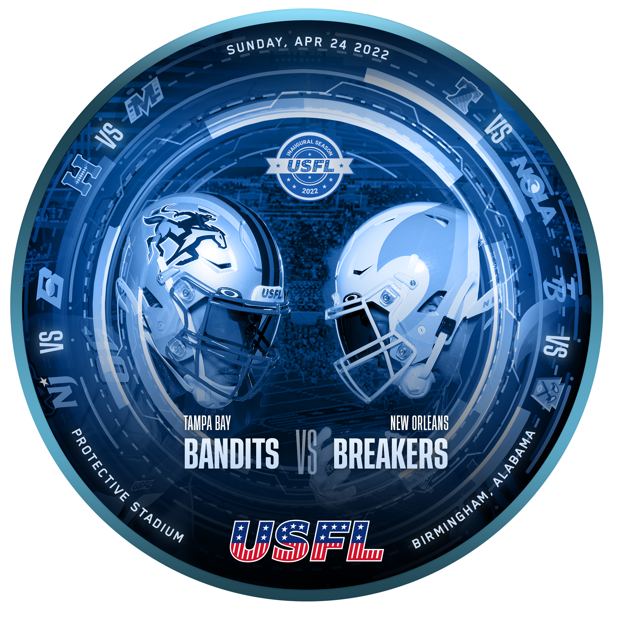 USFL - Game 8 - New Orleans Breakers vs Tampa Bay Bandits POAP image