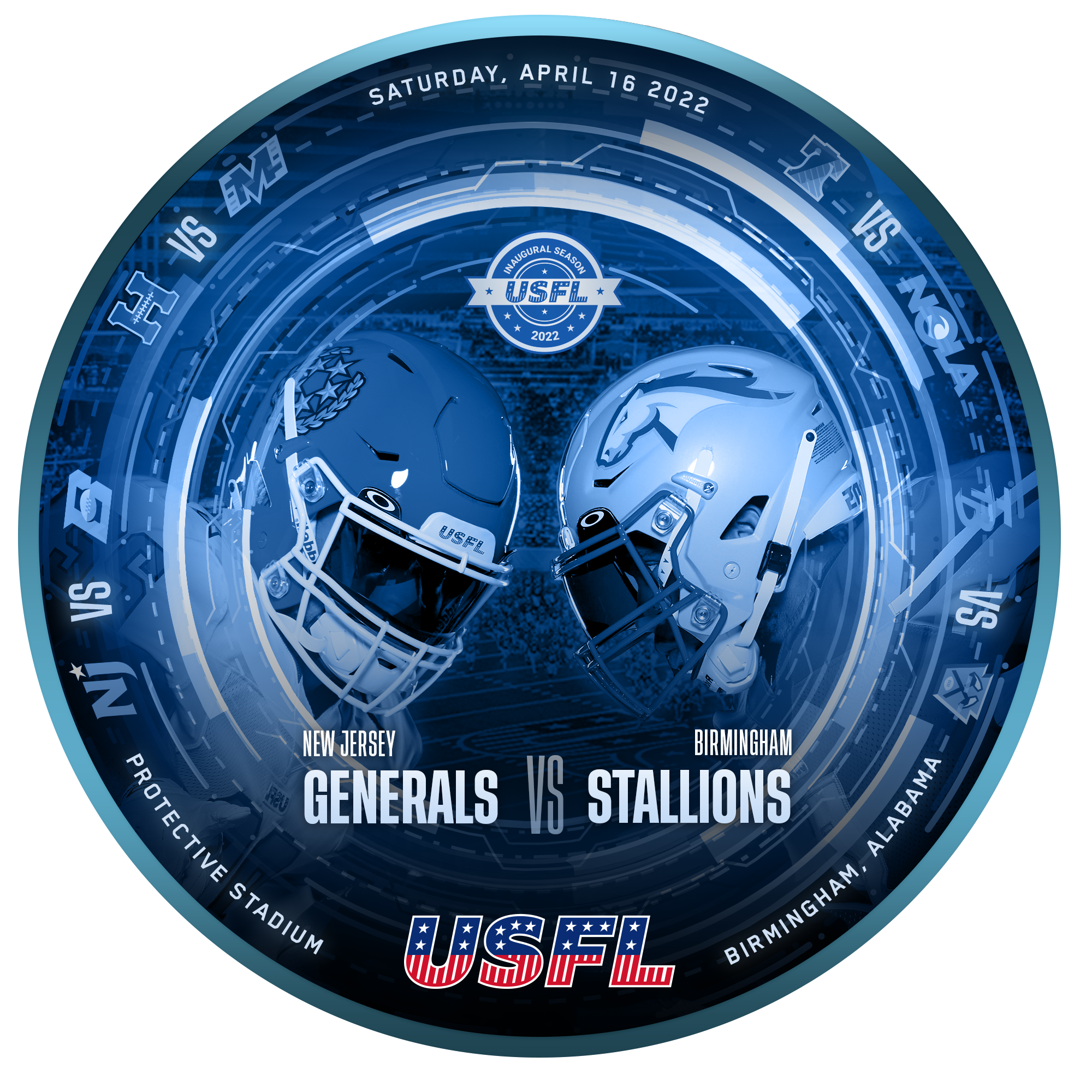 USFL - Week 1 - Game 1 - New Jersey Generals vs Birmingham Stallions POAP image