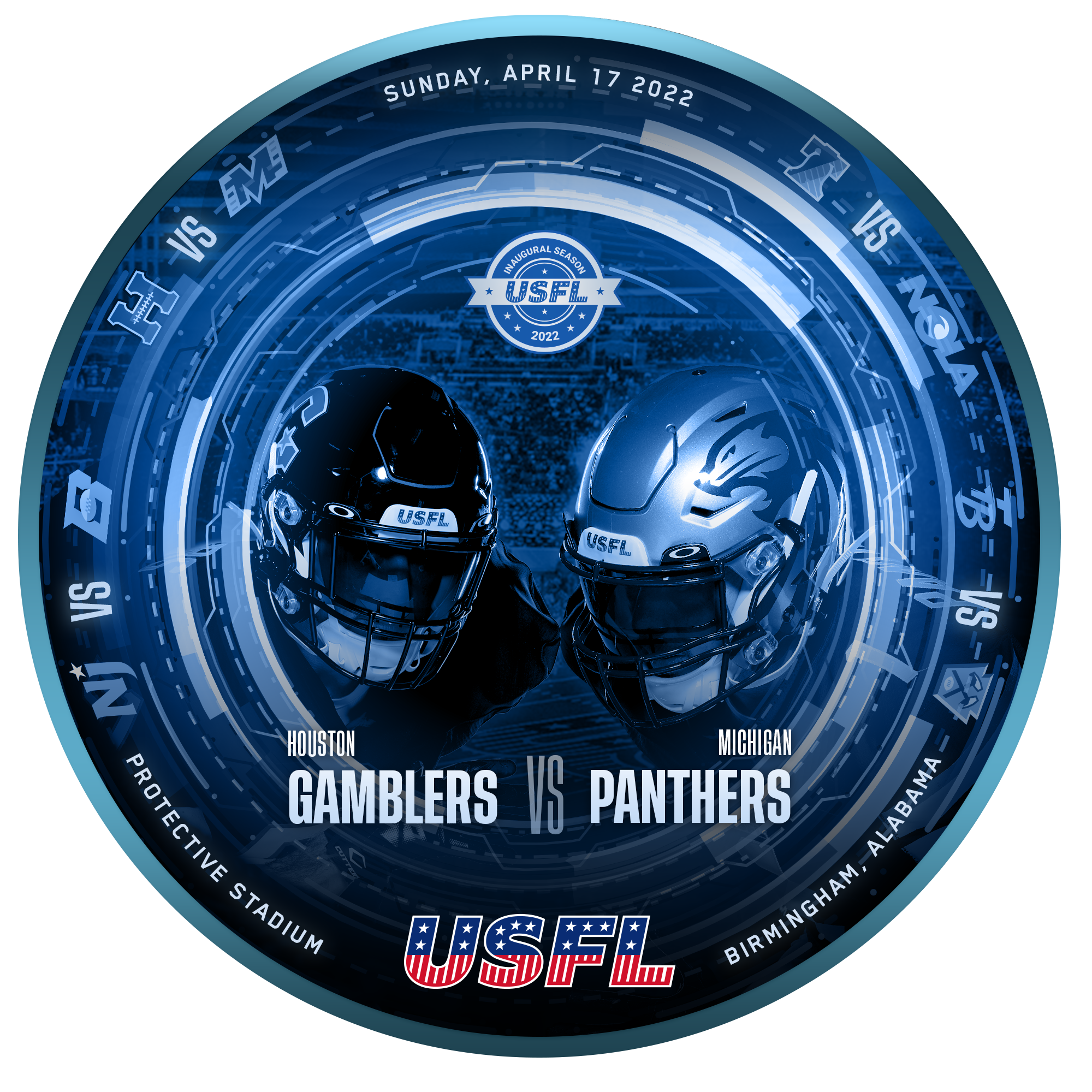 USFL - Week 1 - Game 2 - Houston Gamblers vs Michigan Panthers POAP image