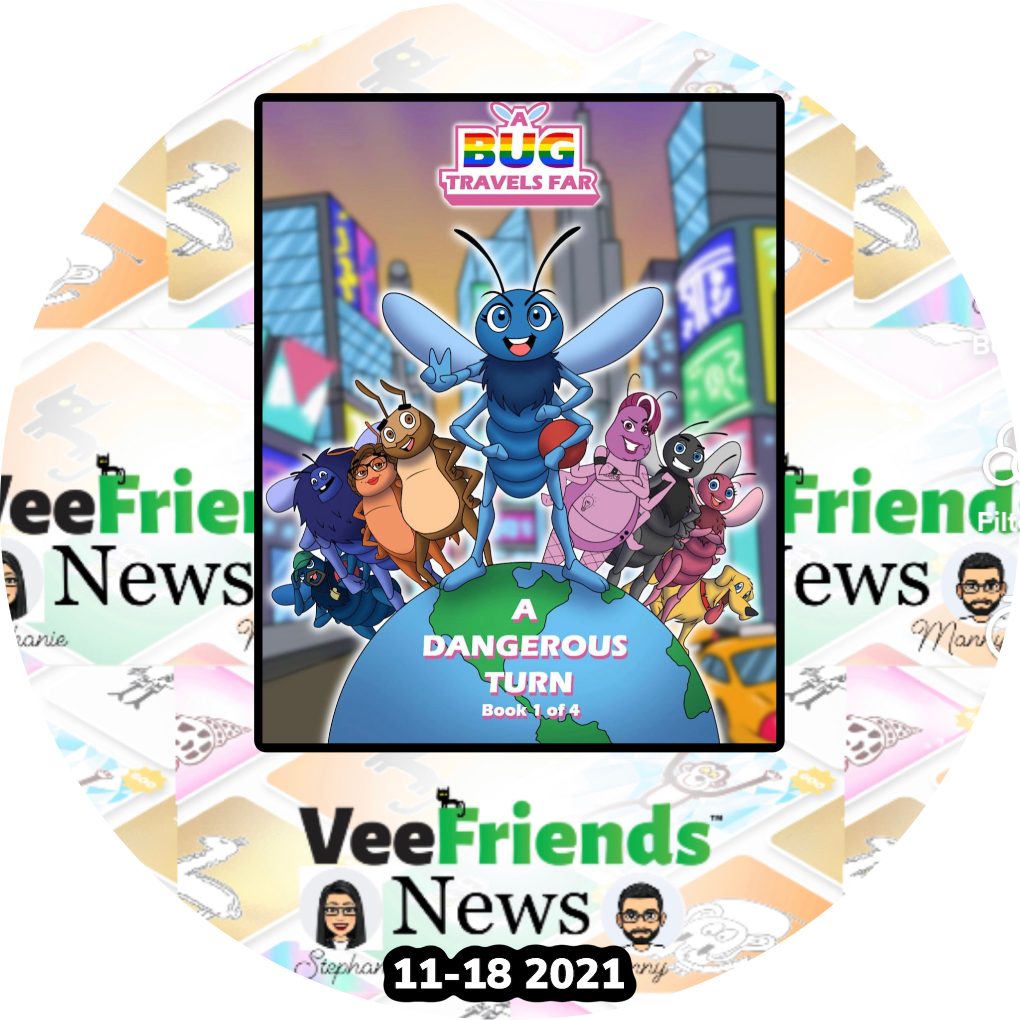VeeFriends_News & Bug travels far NFT POAP image