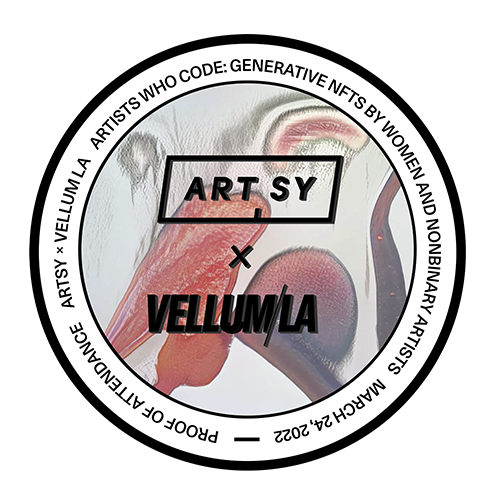 Vellum LA x Artsy Present: Artists Who Code Opening Reception POAP image